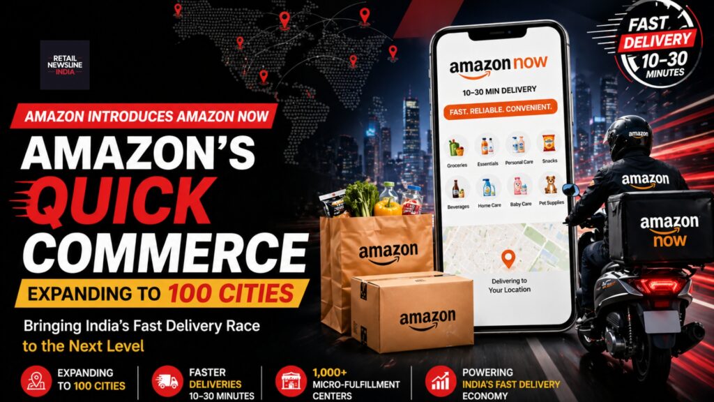 AMAZON NOW - Amazon's Quick Commerce Expanding to 100 Cities: Bringing India’s Fast Delivery Race