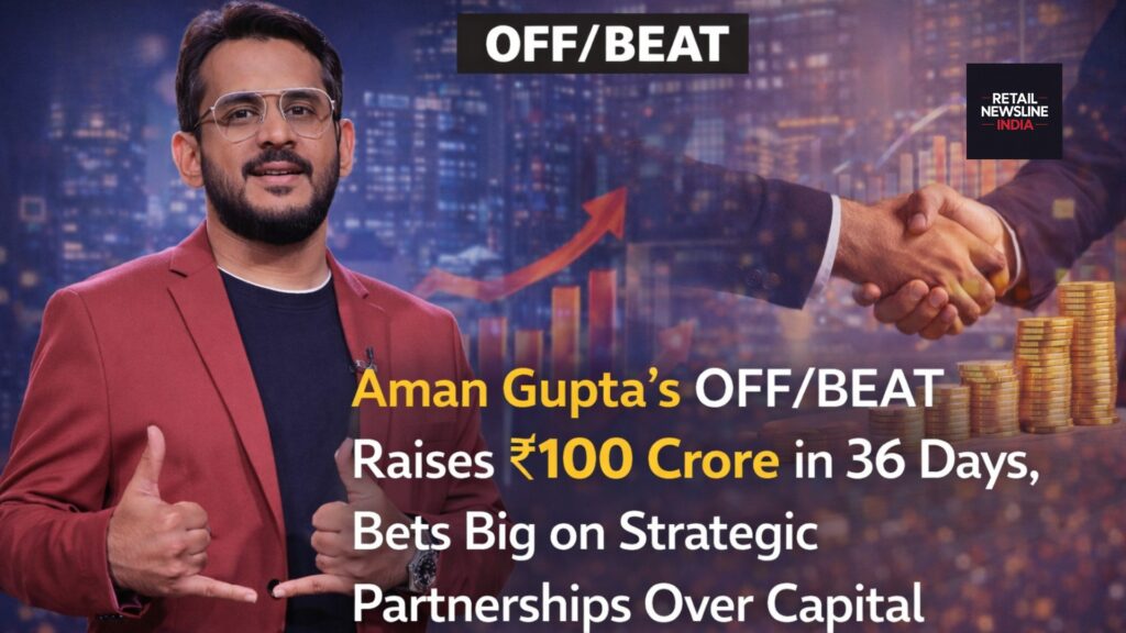 Aman Gupta’s OFF/BEAT Raises ₹100 Crore in 36 Days, Bets Big on Strategic Partnerships Over Capital