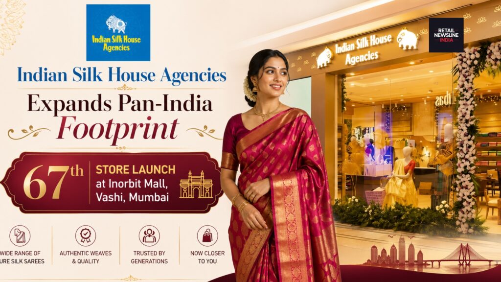 Indian Silk Sarees Expands Pan-India Footprint with 67th Store Launch at Inorbit Mall, Vashi, Mumbai