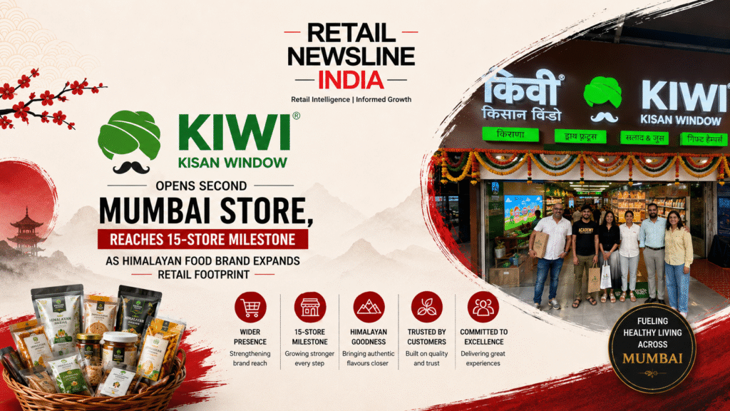 KIWI Kisan Window Opens Second Mumbai Store, Reaches 15-Store Milestone as Himalayan Food Brand Expands Retail Footprint