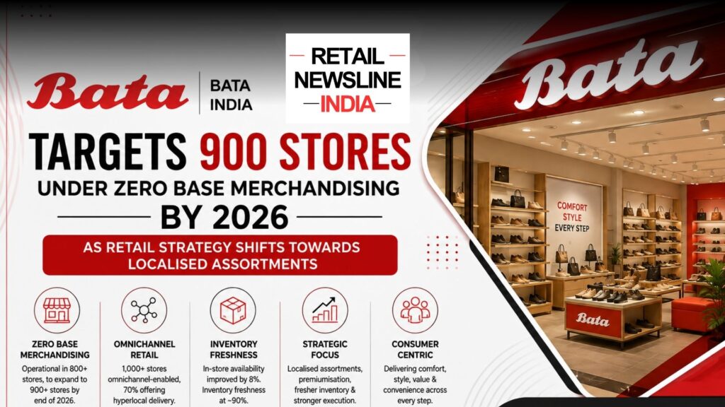 Bata India Targets 900 Stores Under Zero Base Merchandising by 2026 as Retail Strategy Shifts Towards Localised Assortments