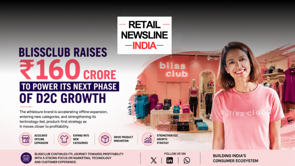 BlissClub Raises ₹160 Crore to Accelerate Offline Expansion, Product Innovation and D2C Growth