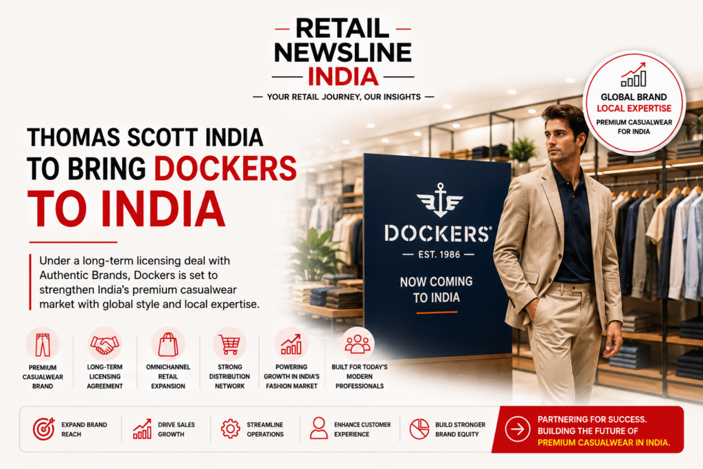 Thomas Scott India to Bring Dockers to India Under Long-Term Licensing Deal with Authentic Brands
