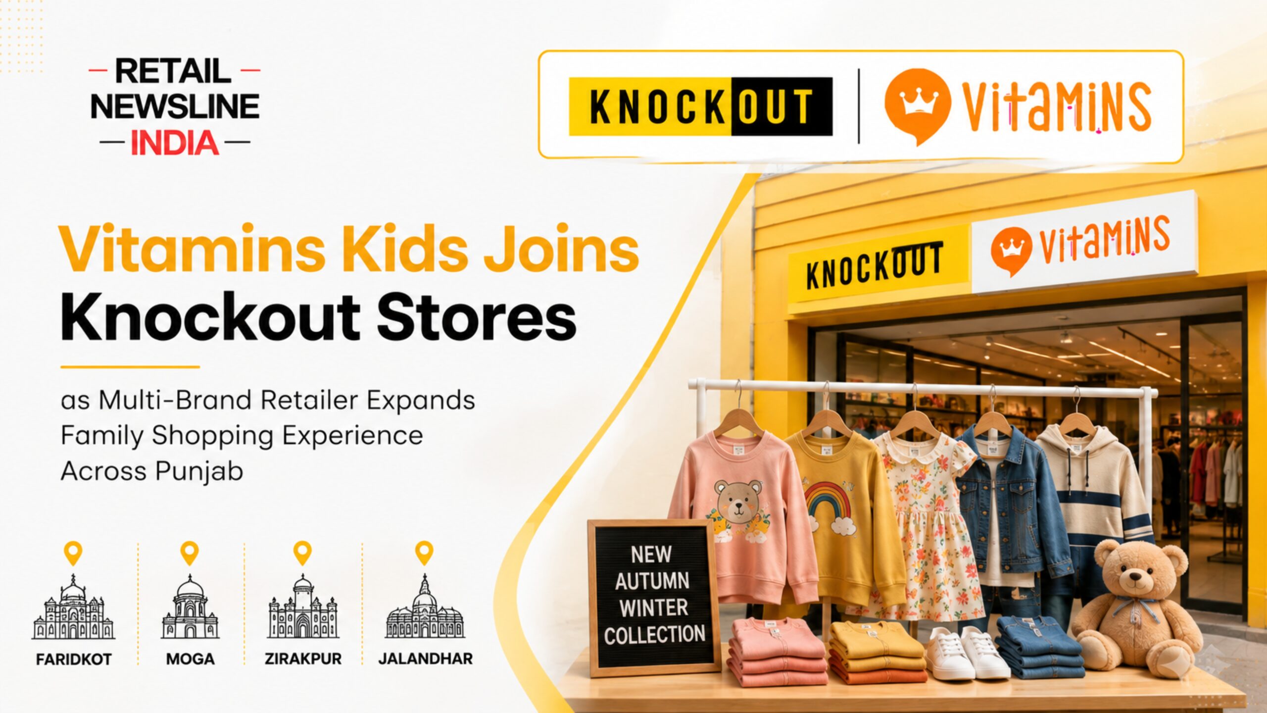 Vitamins Kids Joins Knockout Stores as Multi-Brand Retailer Expands Family Shopping Experience Across Punjab