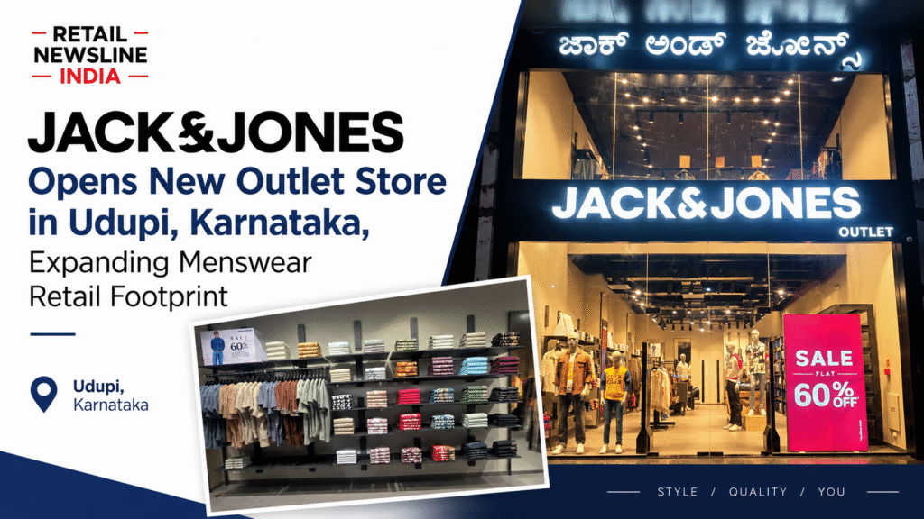 Jack & Jones Opens New Outlet Store in Udupi, Karnataka, Expanding Menswear Retail Footprint