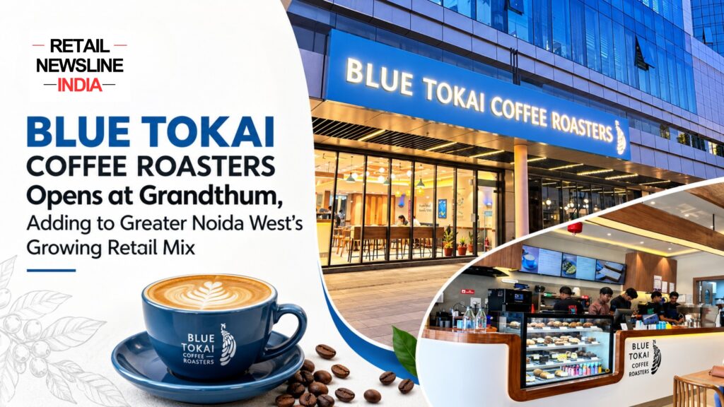 Blue Tokai Coffee Roasters Opens at Grandthum, Adding to Greater Noida West’s Growing Retail Mix