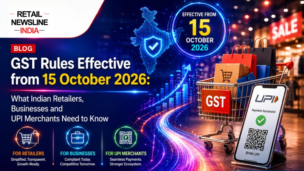 GST Rules Effective from 15 October 2026: What Indian Retailers, Businesses and UPI Merchants Need to Know